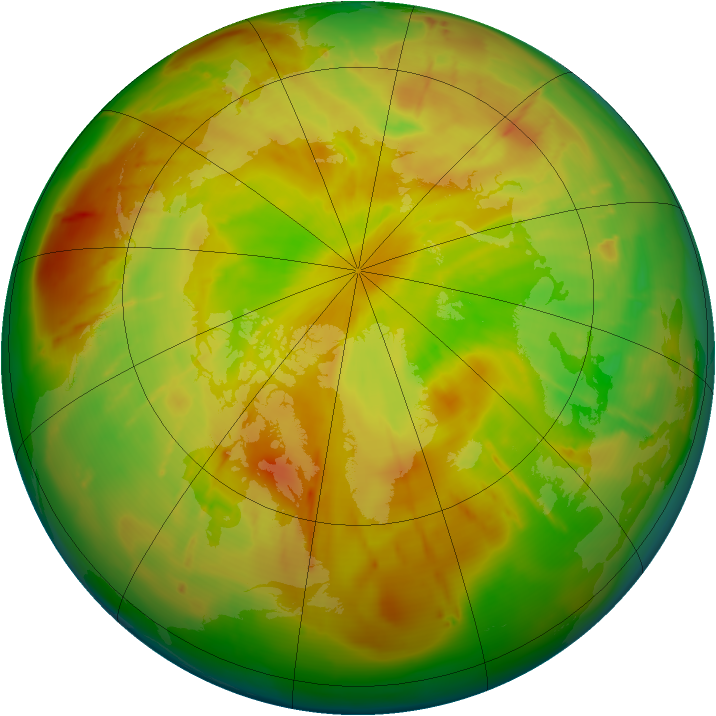 Arctic ozone map for 18 May 2010